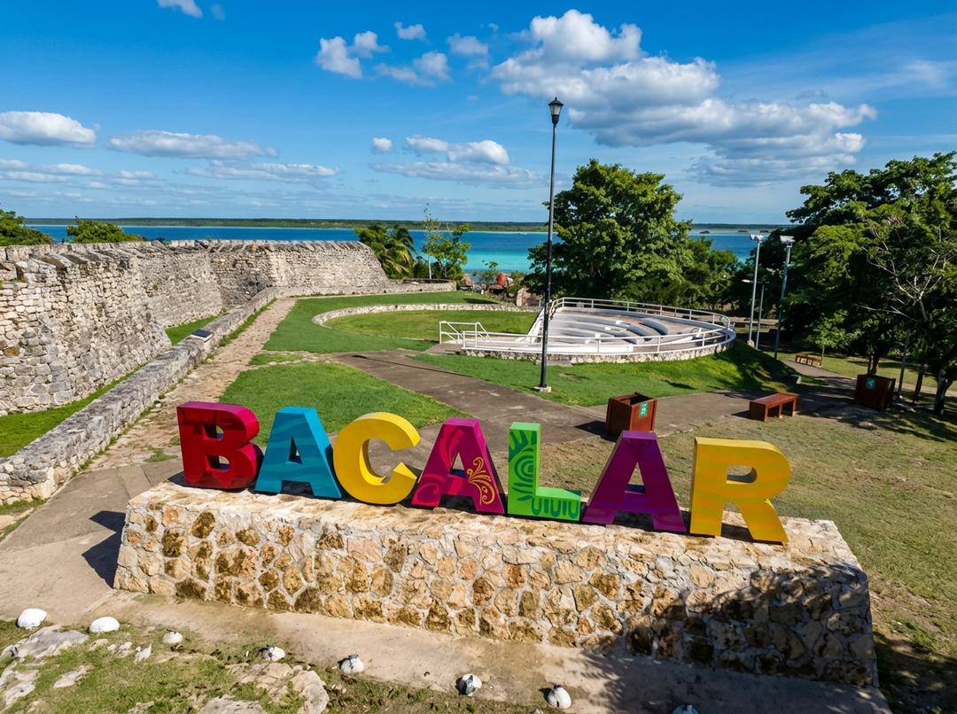 Laguna de Bacalar vista panorámica